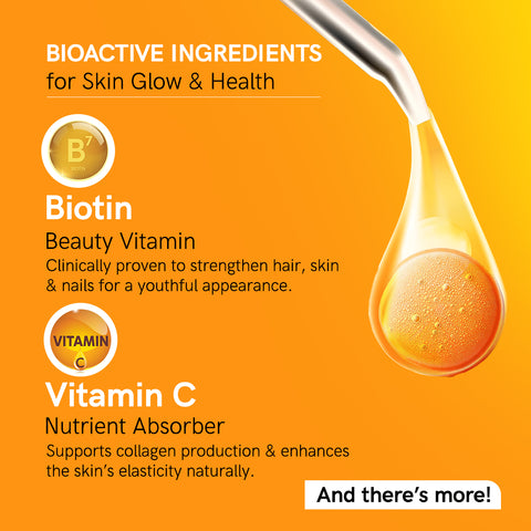 Skin Glow L-Glutathione Effervescent Tablets with Vitamin C Supplement for Radiant Skin