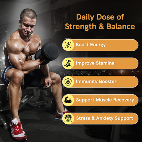 Shilajit Plus Ashwagandha Effervescent Tablets  (Orange Flavour)