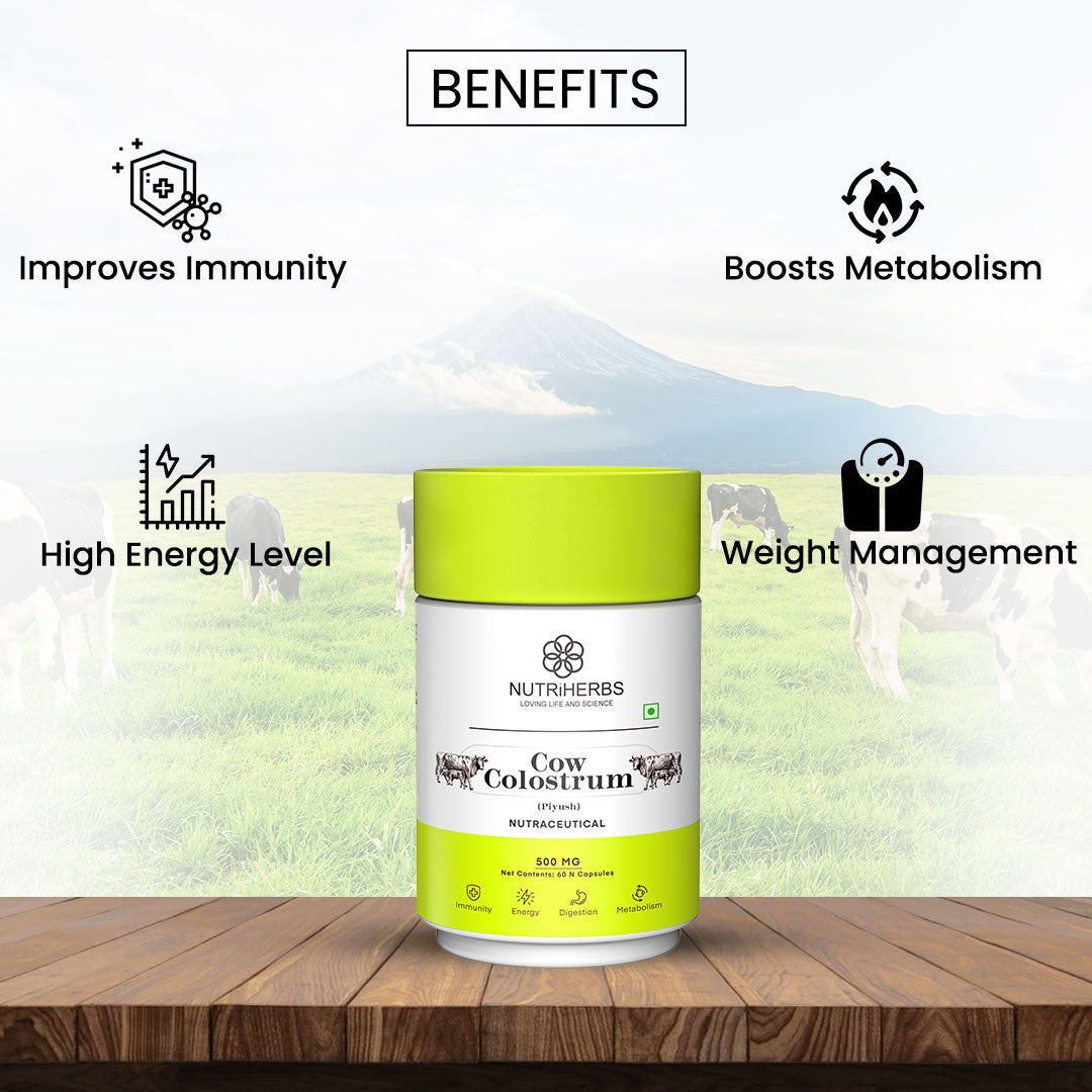 Cow Colostrum Capsules for Immunity
