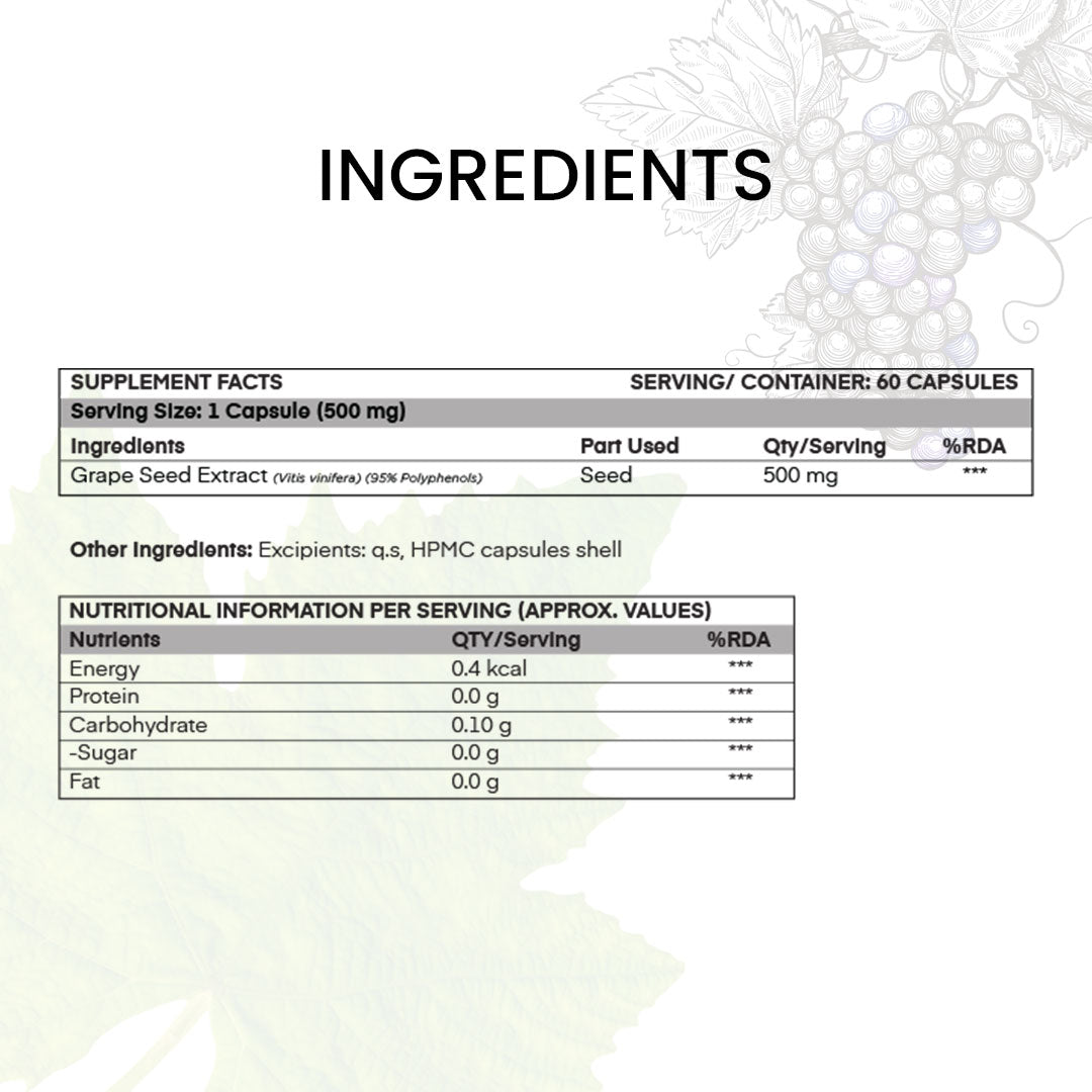 Grapes Seed Extract Supplement