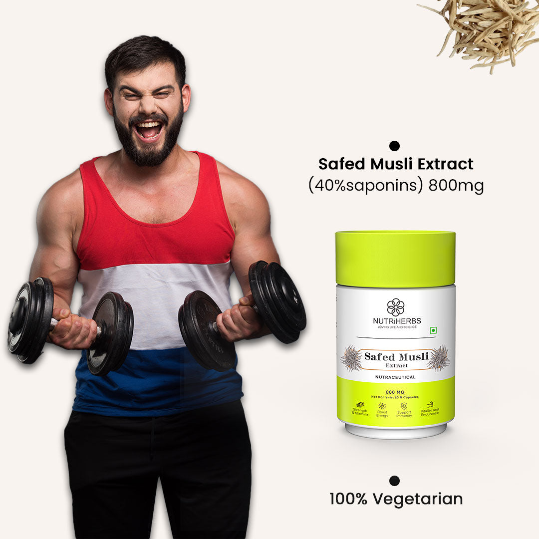 Safed Musli Capsules for Stamina & Performance
