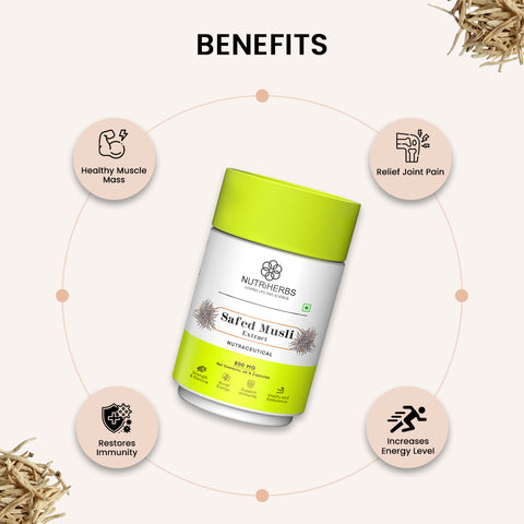 Safed Musli Extract Capsules – Ayurvedic Wellness Herb