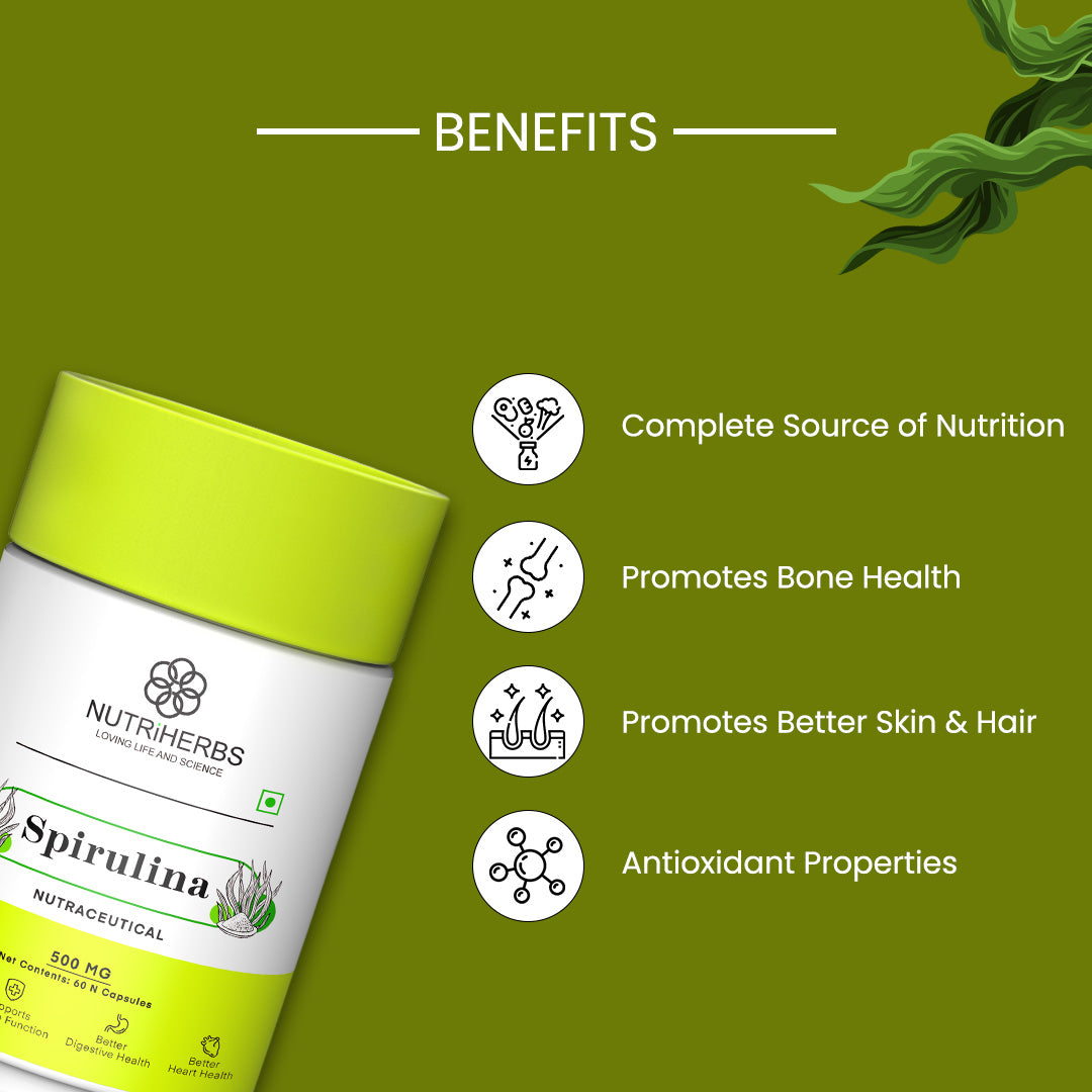 Spirulina Superfood Dietary Supplement for Vegans