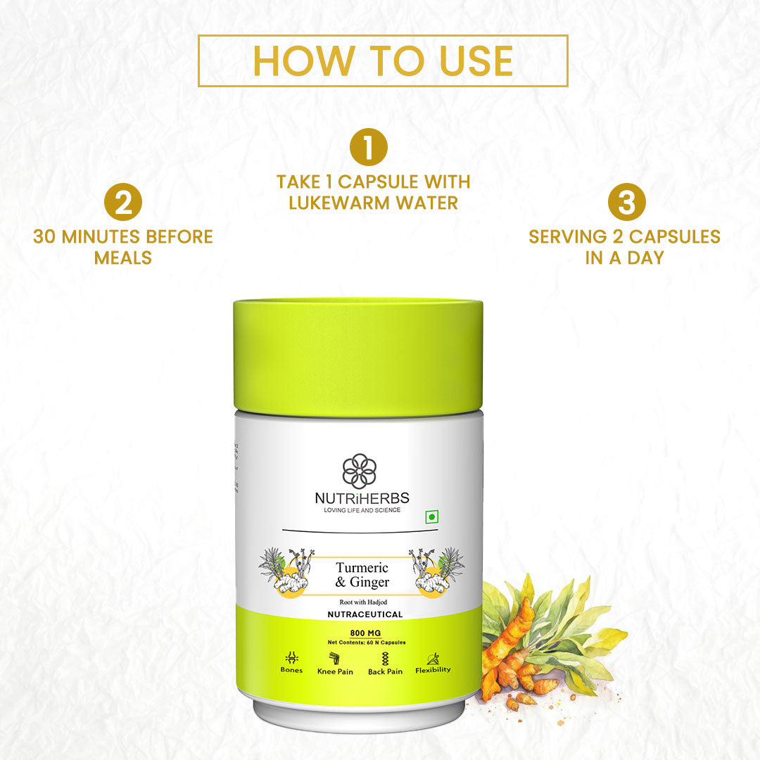 Turmeric & Ginger Extract with Hadjod