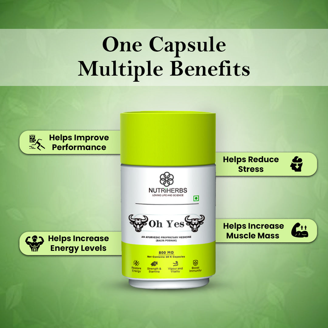 Oh Yes Herbal Vitality Capsules for Men