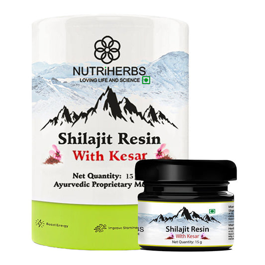 Pure Shilajit Resin with  Kesar