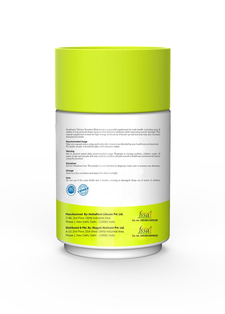 Tribulus Terrestris (Gokshura) Capsules for Stamina