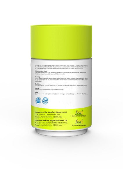 Ginkgo Biloba Leaf Extract Capsules