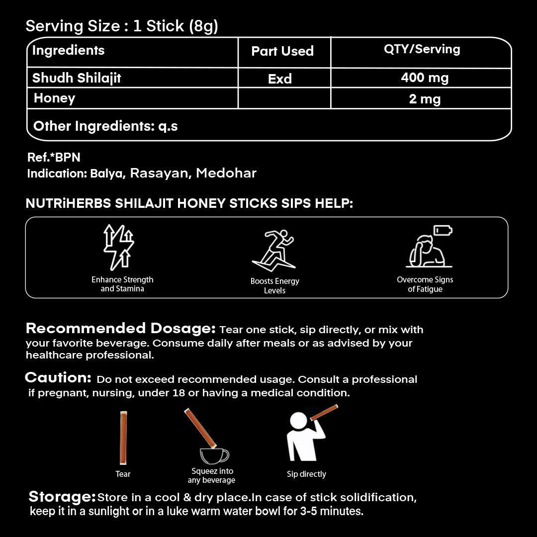 Shilajit Honey Sticks image 8