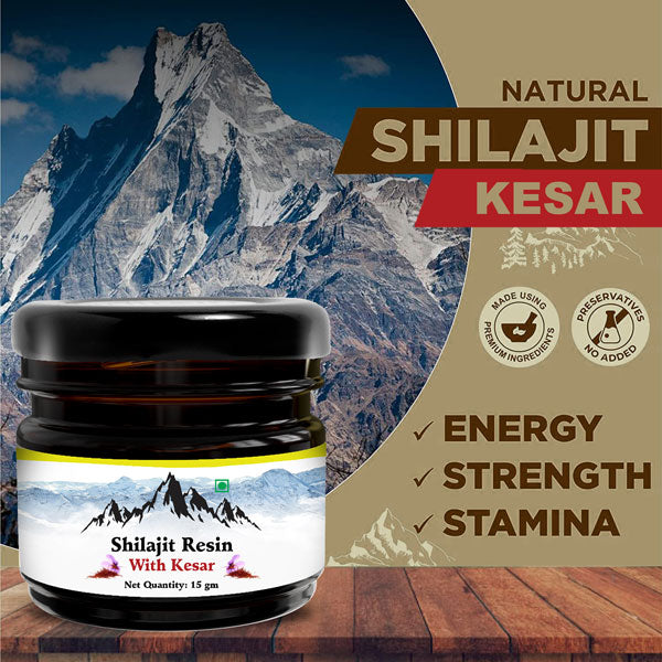 Shilajit Resin with kesar 30g + 15g Free