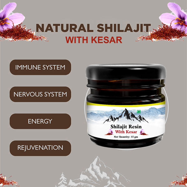 Shilajit Resin with kesar 30g + 15g Free