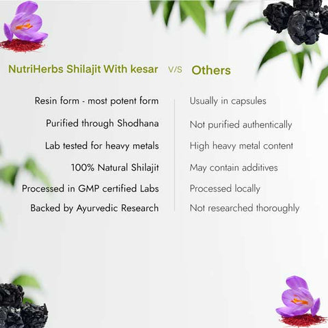 Shilajit Resin with kesar 30g + 15g Free