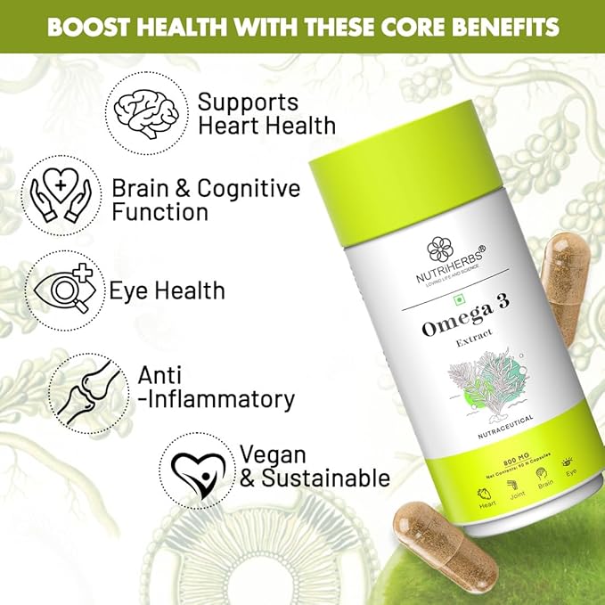Omega-3 Vegetarian Capsules – Plant-Based