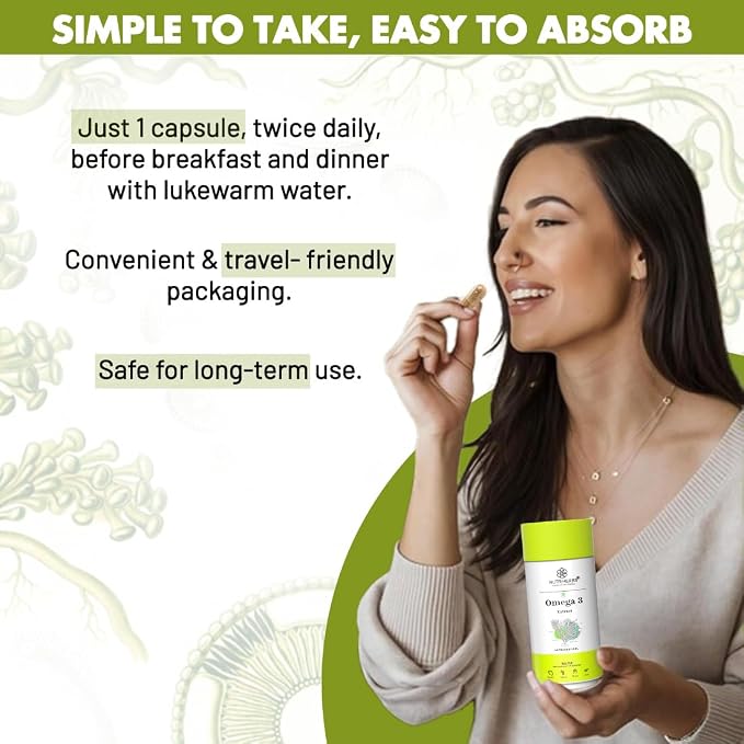 Omega-3 Vegetarian Capsules – Plant-Based image 3