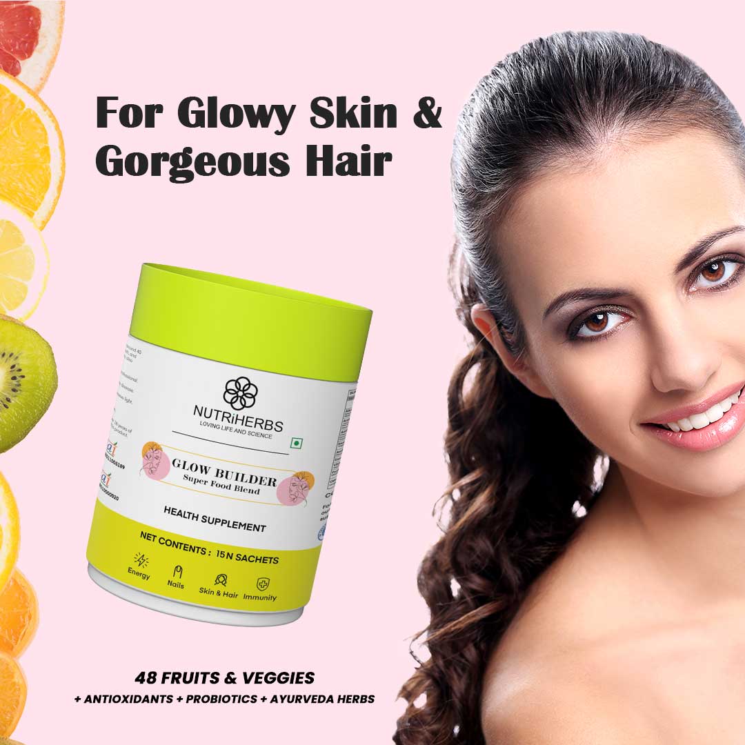Glow Builder for  Glowing Skin, Healthy Hair & Nail Growth  ( Sachets )