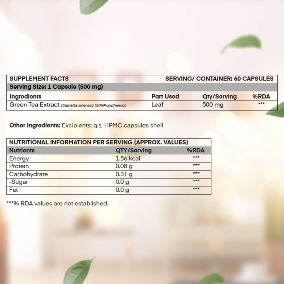 Green Tea Extract Capsules – Herbal Antioxidant Blend image 3