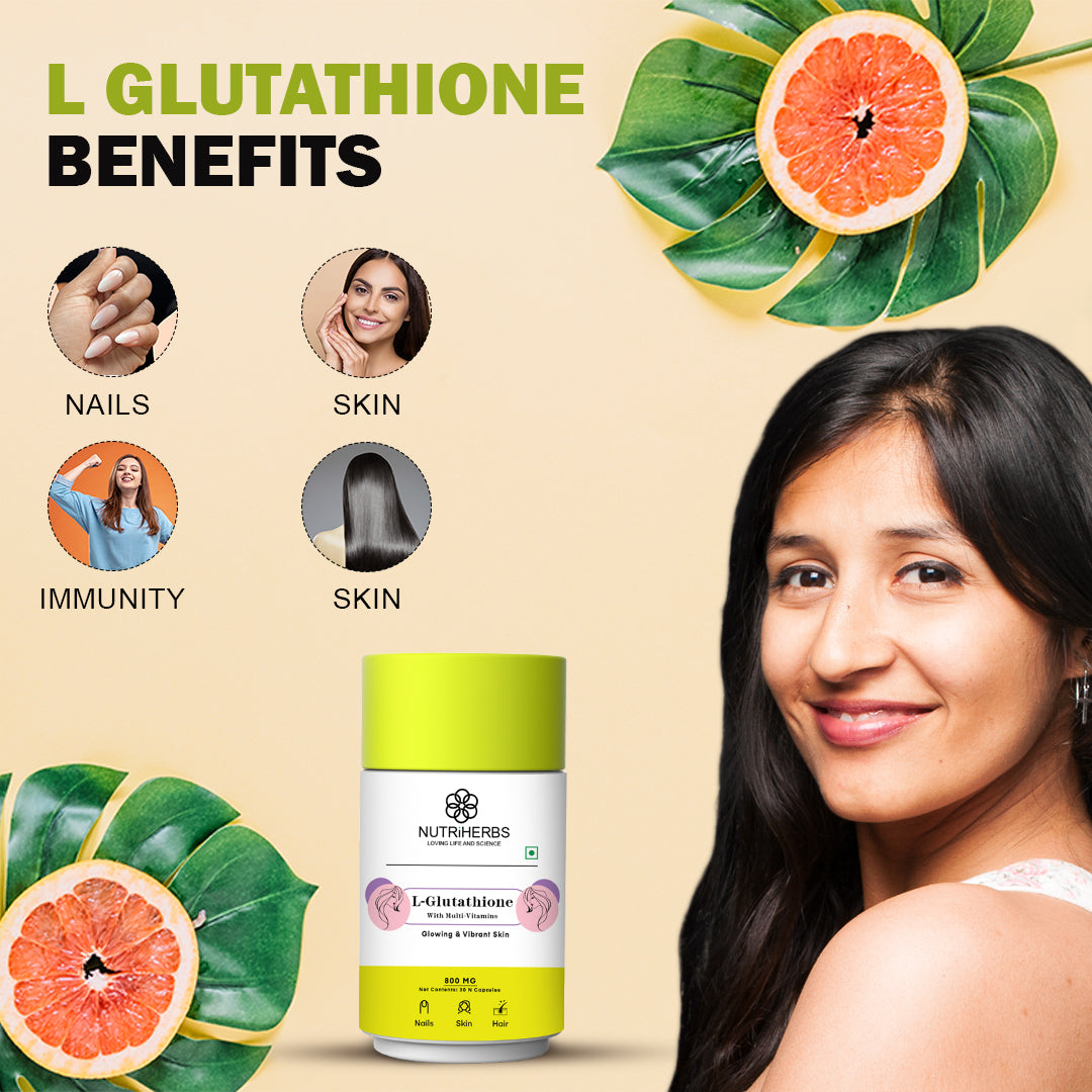 Glutathione Capsules with Vitamin C & Grape Seed Skin Brightening & Antioxidant Nutriherbs Glutathione Capsules with Vitamin C & Grape Seed Skin Brightening & Antioxidant Nutriherbs
