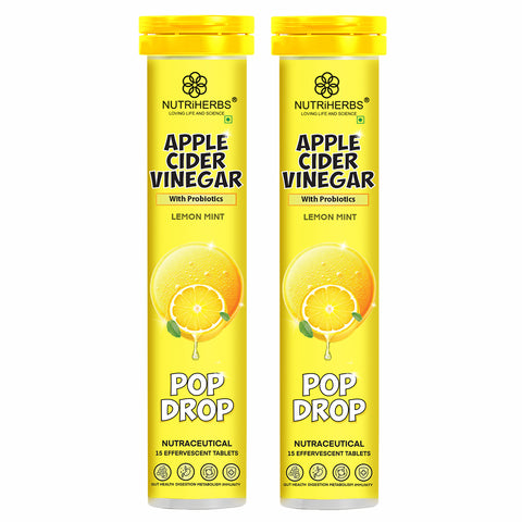 Apple Cider Vinegar (ACV) Effervescent Tablets with Probiotics | Promote Healthy Gut, Digestion & Boost Immunity
