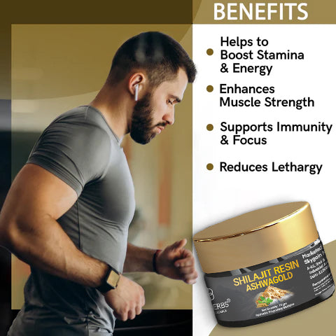 Shilajit Resin Ashwagold + Shilajit Honey Stick Combo image 2