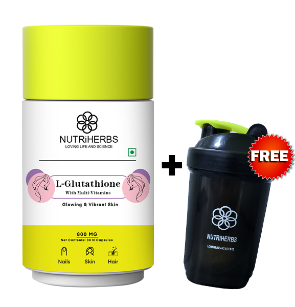 L Glutathione Capsules + Shaker Cup Free