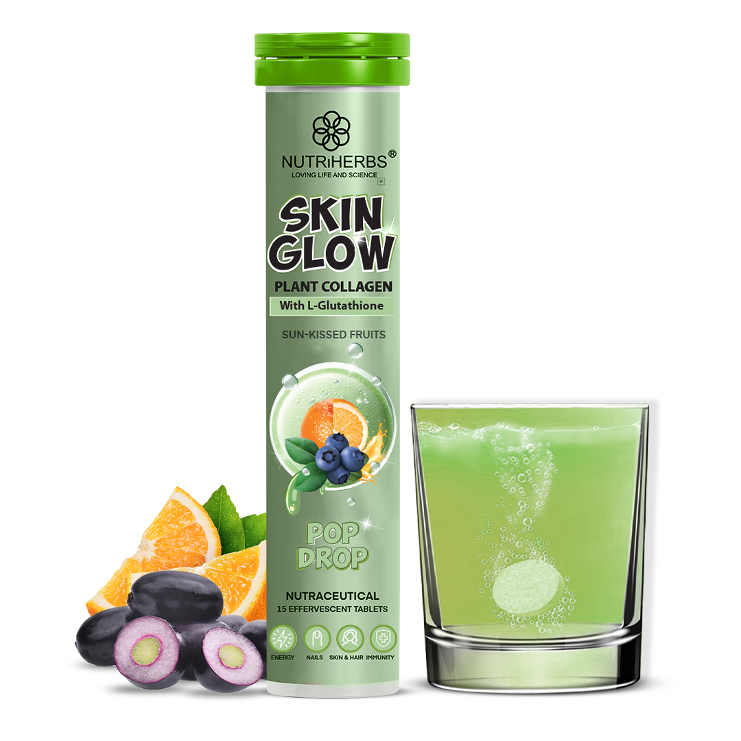 Skin Glow Plant Collagen with L-Glutathione Effervescent Tablets image 3